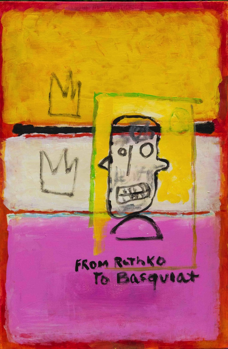 “ From Rothko to Basquiat”  70 X 50 cm Acrylic on canvas.