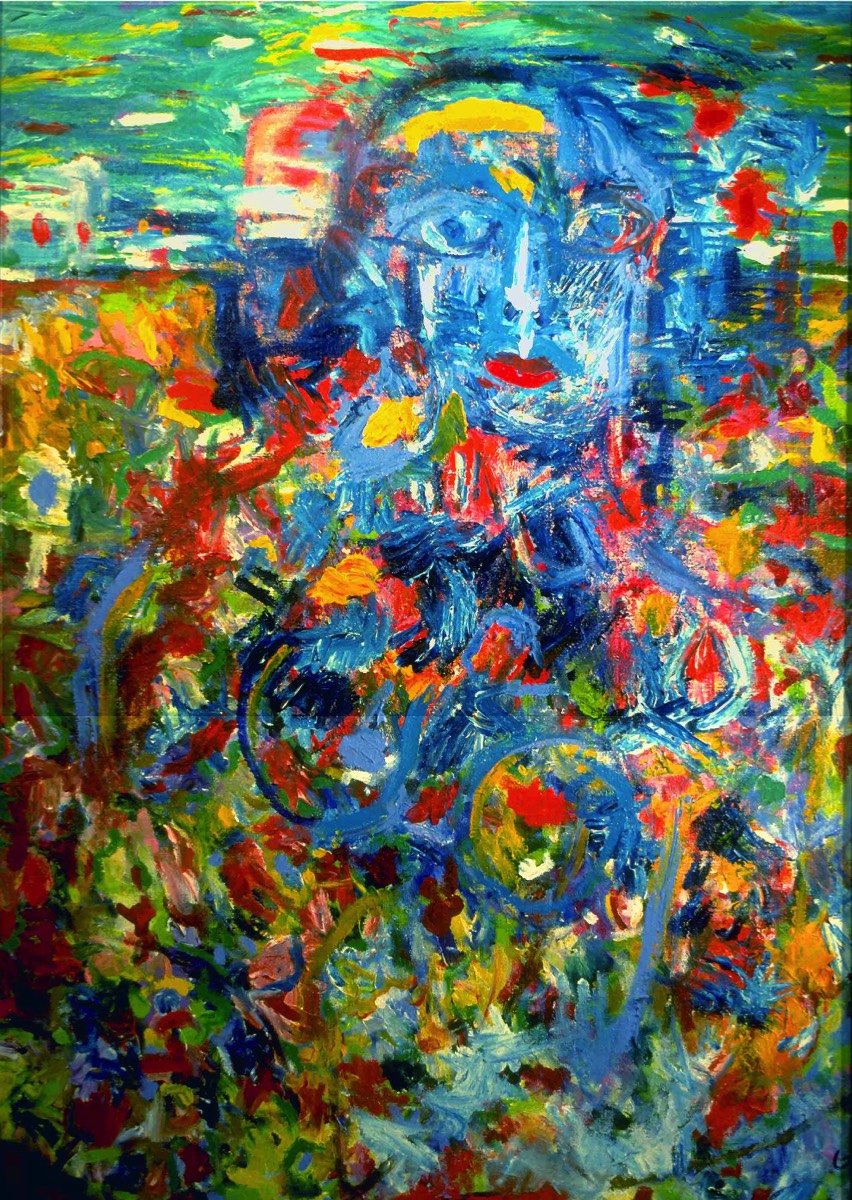 Flowers for De Kooning. Oil on canvas